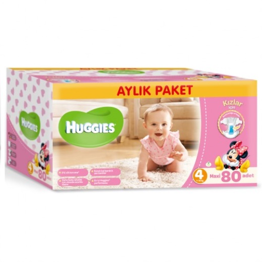 HUGGİES AYLIK PAKET MAXİ 80 ' Lİ 